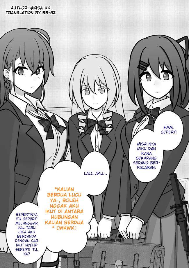 Danjohi 1:39 no Heikou Sekai wa Omoi no Hoka Futsuu Chapter 99 - halaman 1