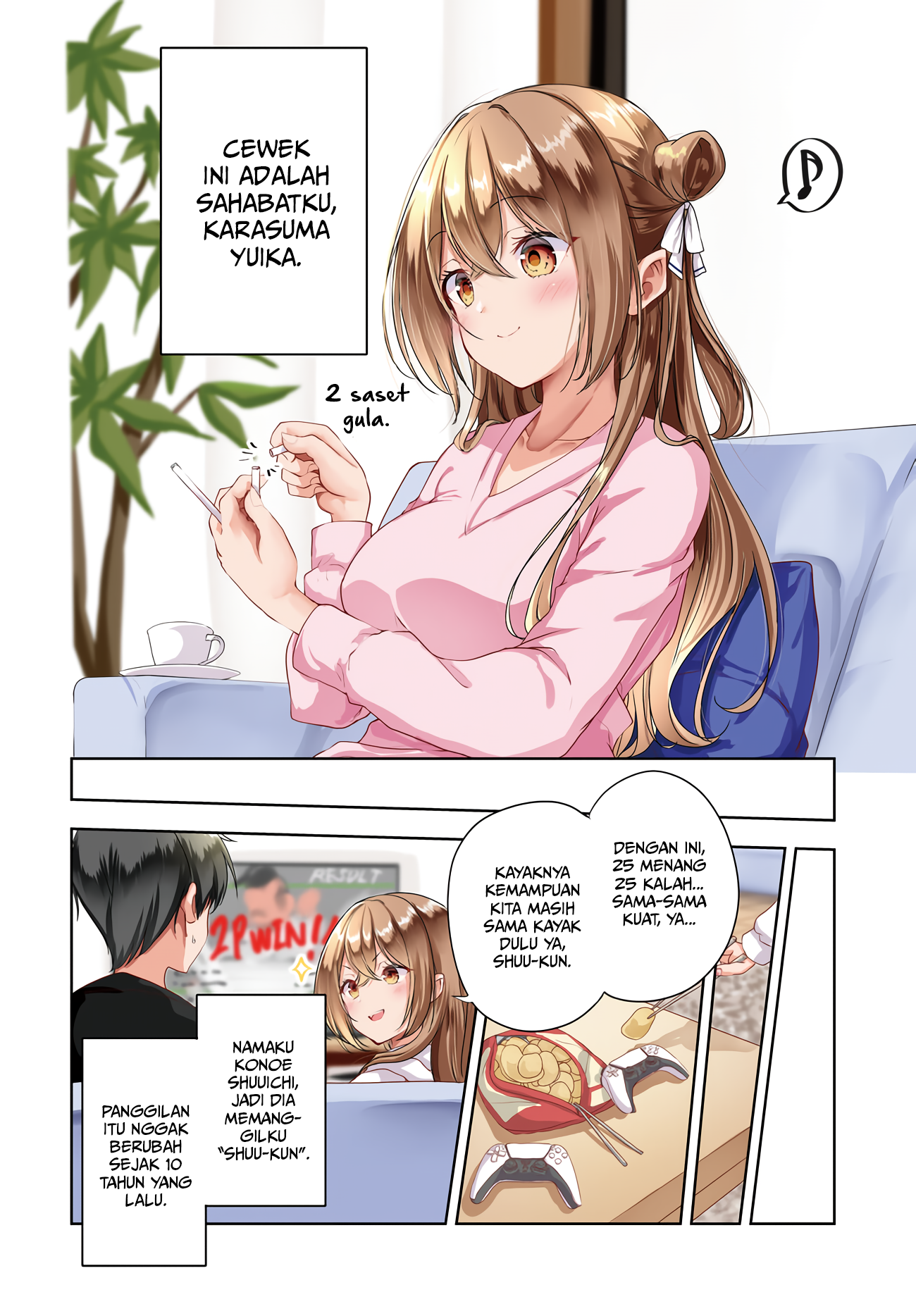 Danshi dato Omotteita Osananajimi to no Shinkon Seikatsu ga Umaku Ikisugiru Ken ni Tsuite Chapter 1.1 - halaman 3