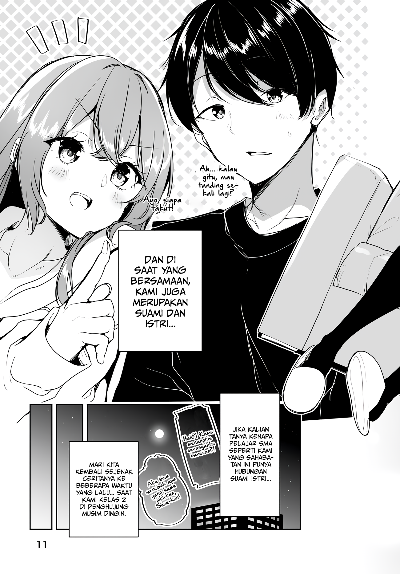 Danshi dato Omotteita Osananajimi to no Shinkon Seikatsu ga Umaku Ikisugiru Ken ni Tsuite Chapter 1.1 - halaman 8