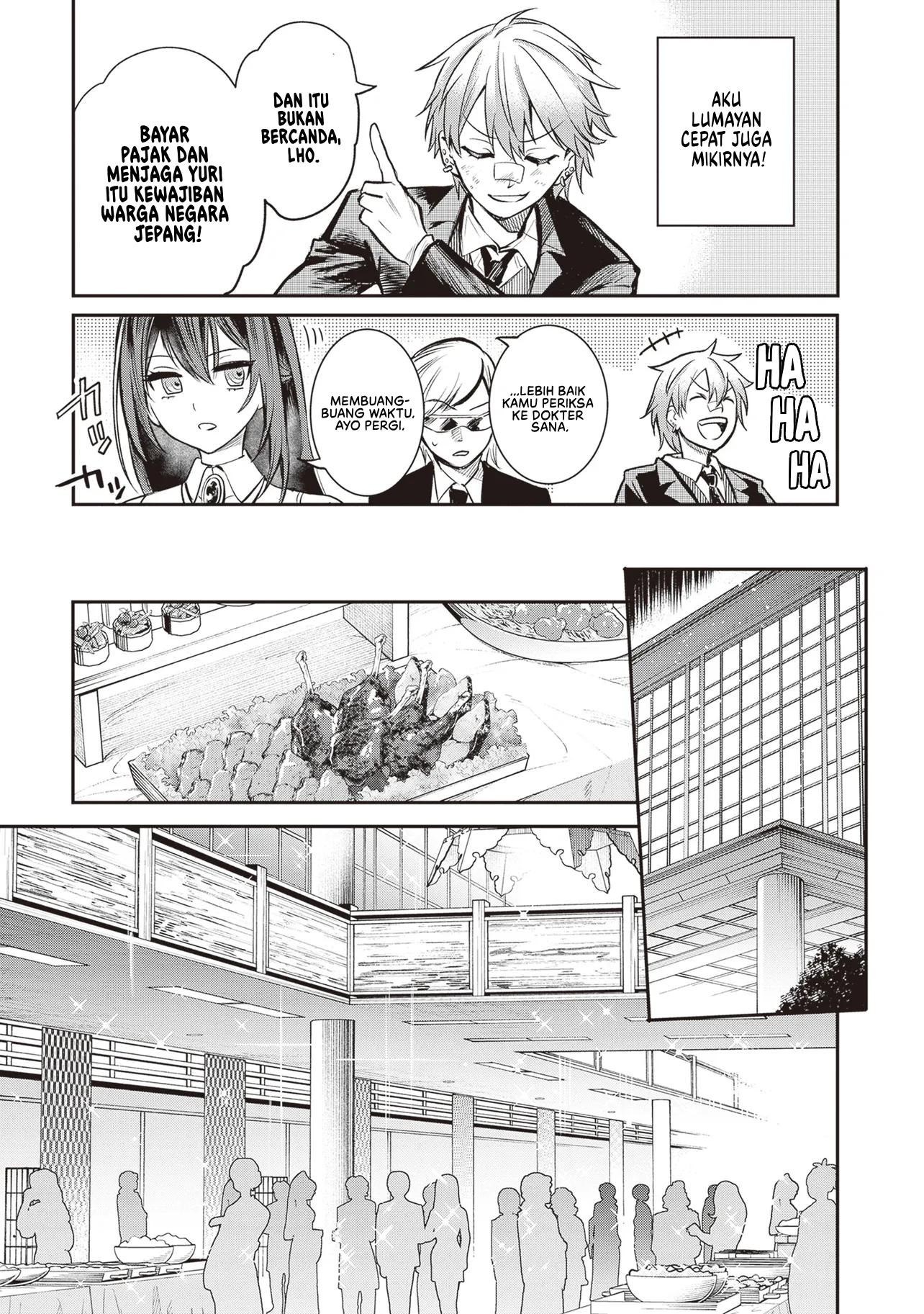Danshi Kinsei Game Sekai de Ore ga Yarubeki Yuiitsu no Koto: Yuri no Aida ni Hasamaru Otoko toshite Tensei shiteshimaimashita Chapter 1 - halaman 17