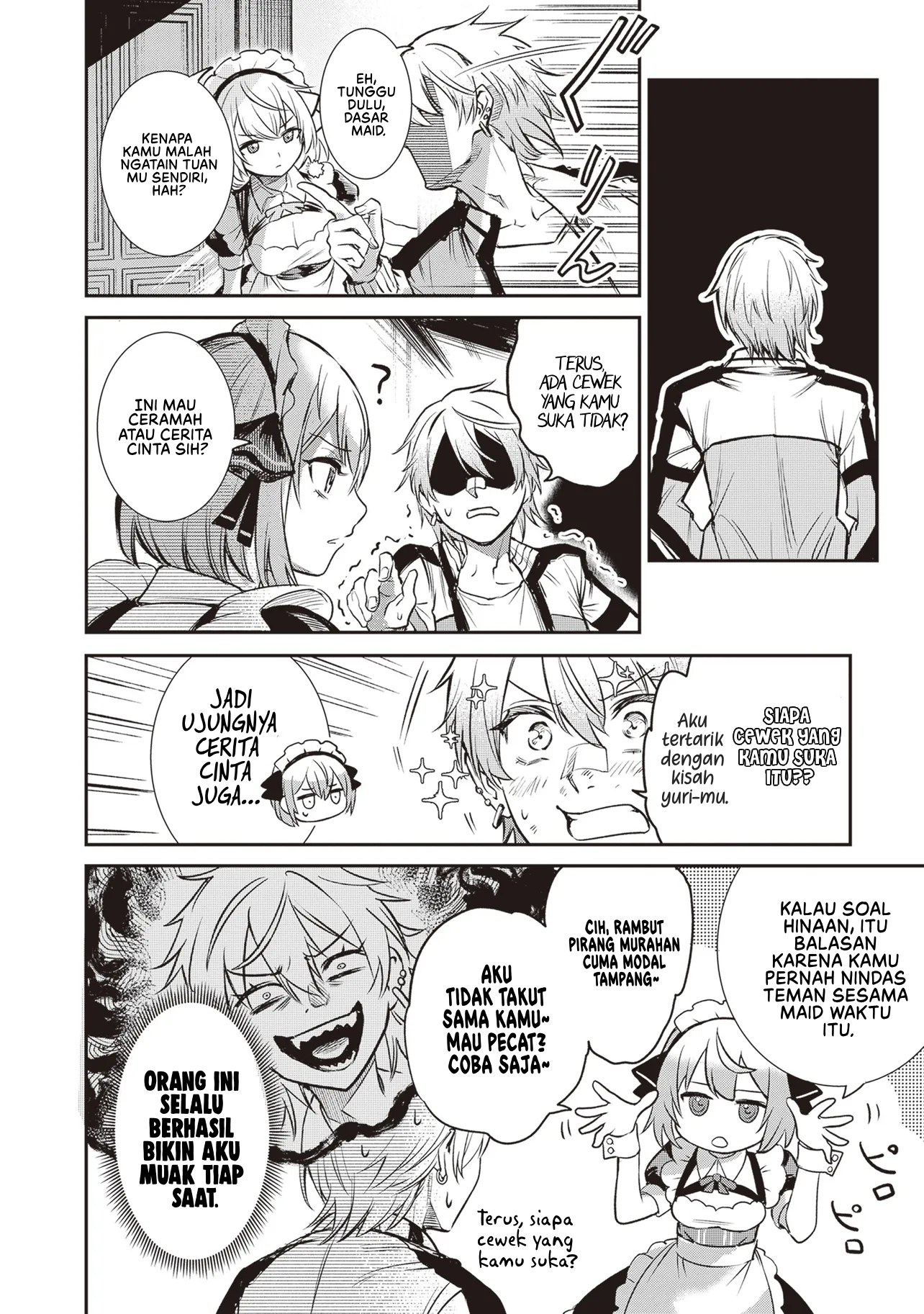 Danshi Kinsei Game Sekai de Ore ga Yarubeki Yuiitsu no Koto: Yuri no Aida ni Hasamaru Otoko toshite Tensei shiteshimaimashita Chapter 1 - halaman 32