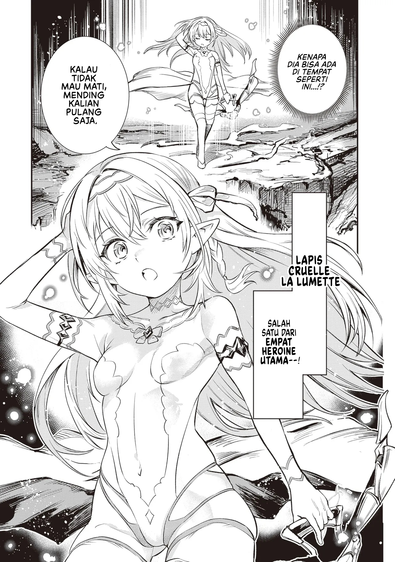 Danshi Kinsei Game Sekai de Ore ga Yarubeki Yuiitsu no Koto: Yuri no Aida ni Hasamaru Otoko toshite Tensei shiteshimaimashita Chapter 1 - halaman 45