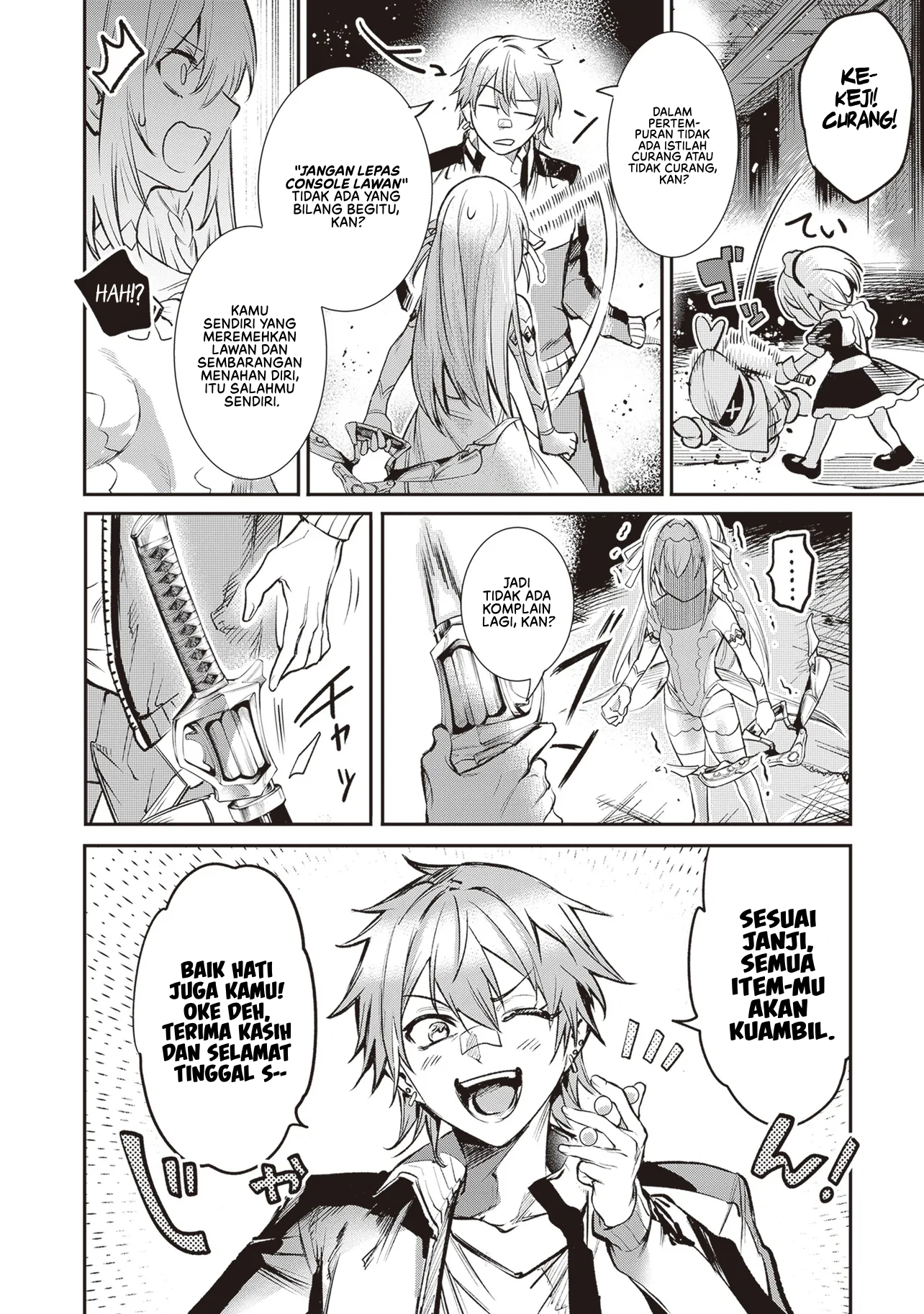 Danshi Kinsei Game Sekai de Ore ga Yarubeki Yuiitsu no Koto: Yuri no Aida ni Hasamaru Otoko toshite Tensei shiteshimaimashita Chapter 1 - halaman 58