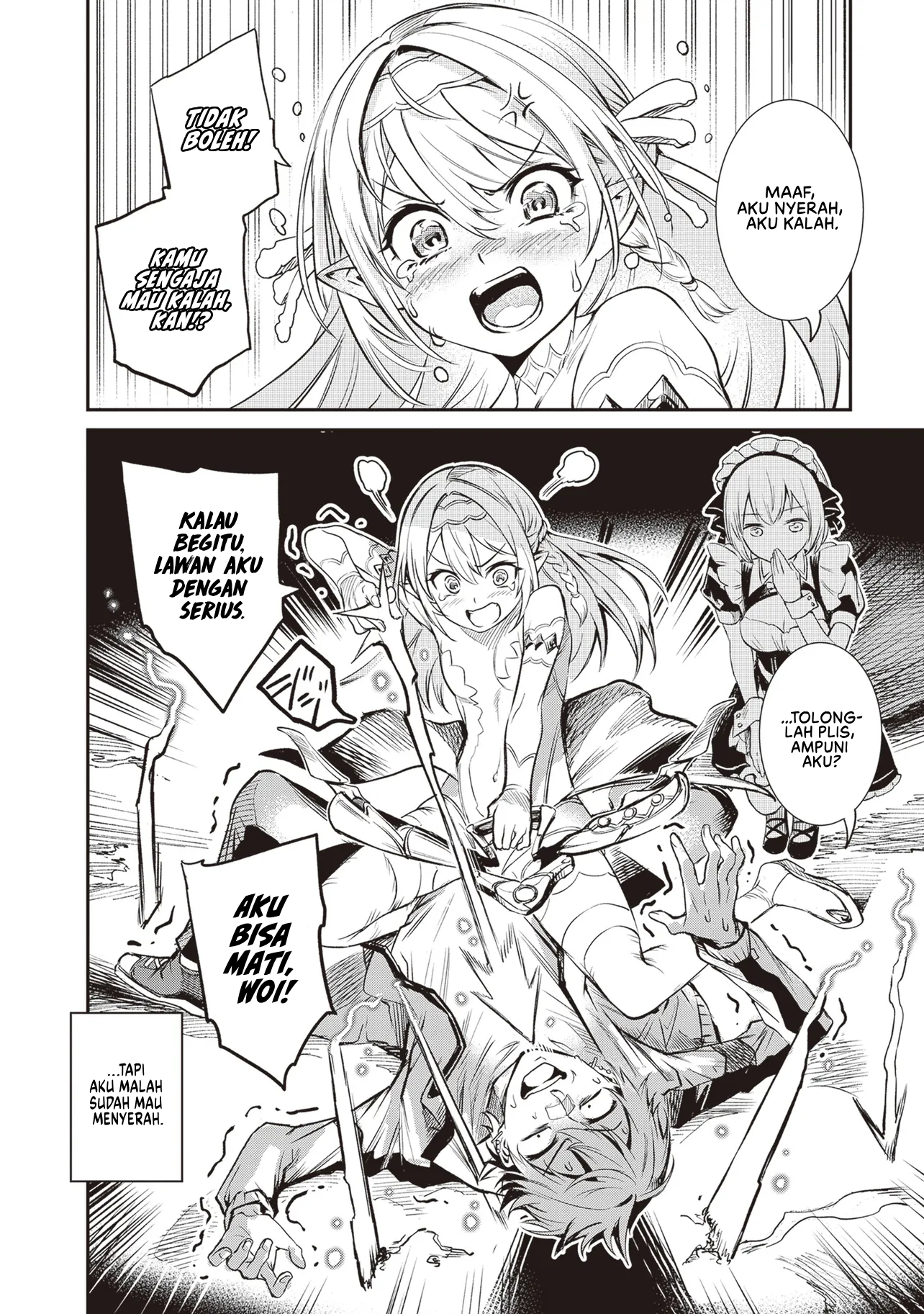 Danshi Kinsei Game Sekai de Ore ga Yarubeki Yuiitsu no Koto: Yuri no Aida ni Hasamaru Otoko toshite Tensei shiteshimaimashita Chapter 1 - halaman 62