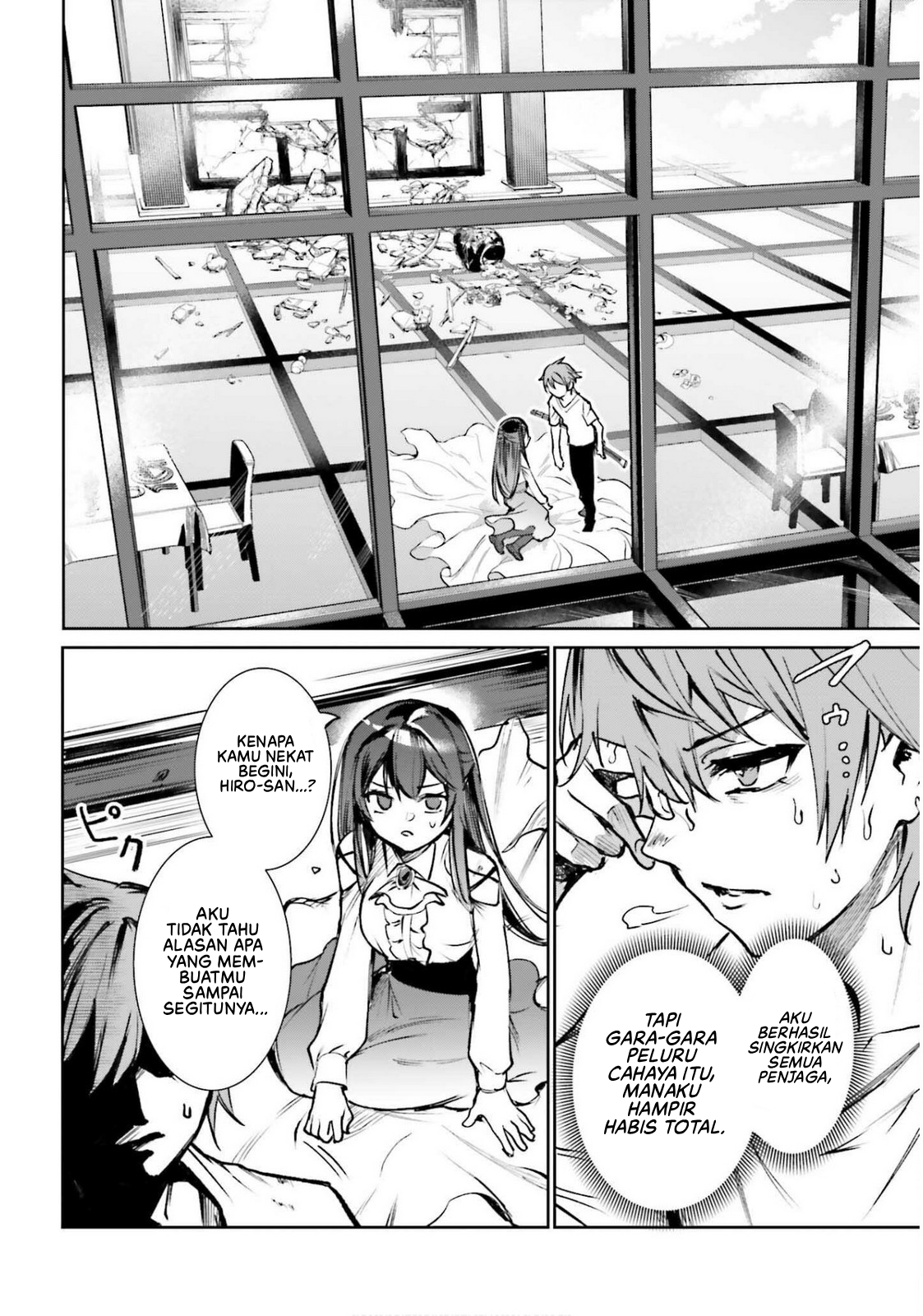 Danshi Kinsei Game Sekai de Ore ga Yarubeki Yuiitsu no Koto: Yuri no Aida ni Hasamaru Otoko toshite Tensei shiteshimaimashita Chapter 10 - halaman 3