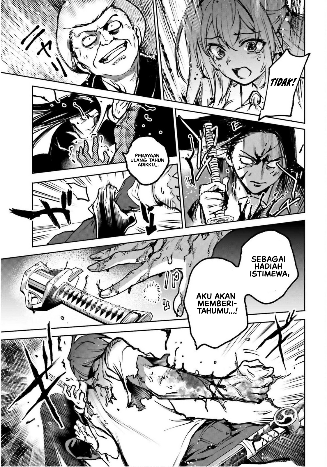 Danshi Kinsei Game Sekai de Ore ga Yarubeki Yuiitsu no Koto: Yuri no Aida ni Hasamaru Otoko toshite Tensei shiteshimaimashita Chapter 10 - halaman 31