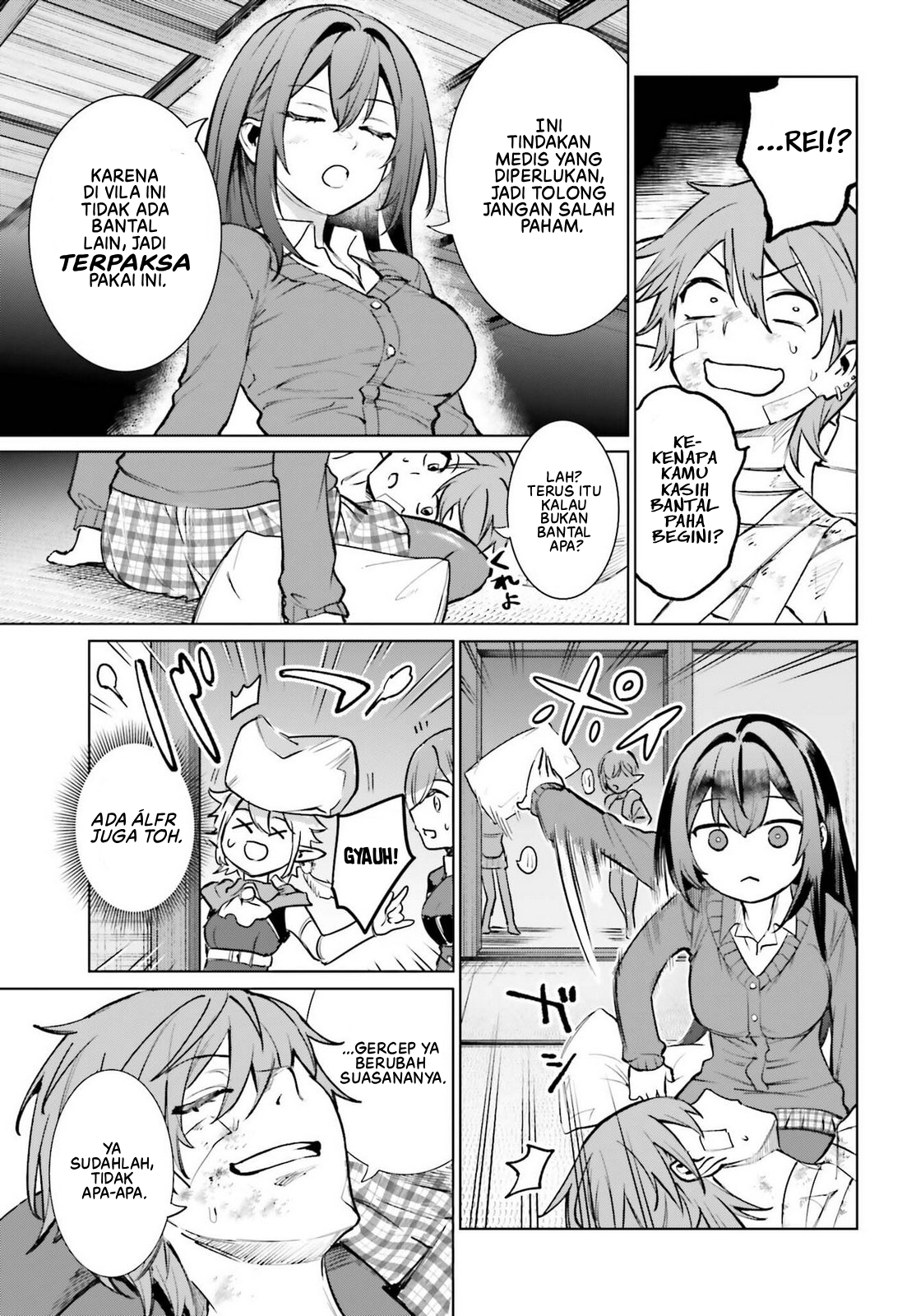 Danshi Kinsei Game Sekai de Ore ga Yarubeki Yuiitsu no Koto: Yuri no Aida ni Hasamaru Otoko toshite Tensei shiteshimaimashita Chapter 11 - halaman 17
