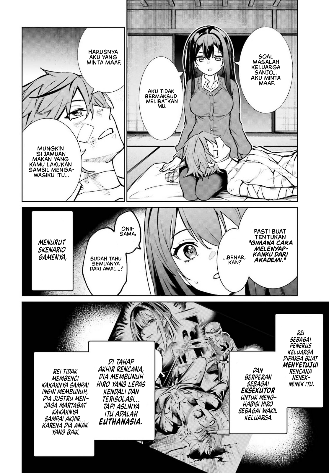 Danshi Kinsei Game Sekai de Ore ga Yarubeki Yuiitsu no Koto: Yuri no Aida ni Hasamaru Otoko toshite Tensei shiteshimaimashita Chapter 11 - halaman 18