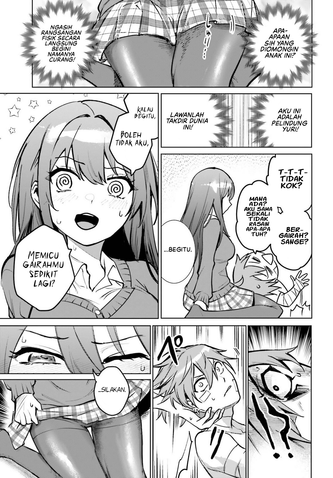Danshi Kinsei Game Sekai de Ore ga Yarubeki Yuiitsu no Koto: Yuri no Aida ni Hasamaru Otoko toshite Tensei shiteshimaimashita Chapter 11 - halaman 23