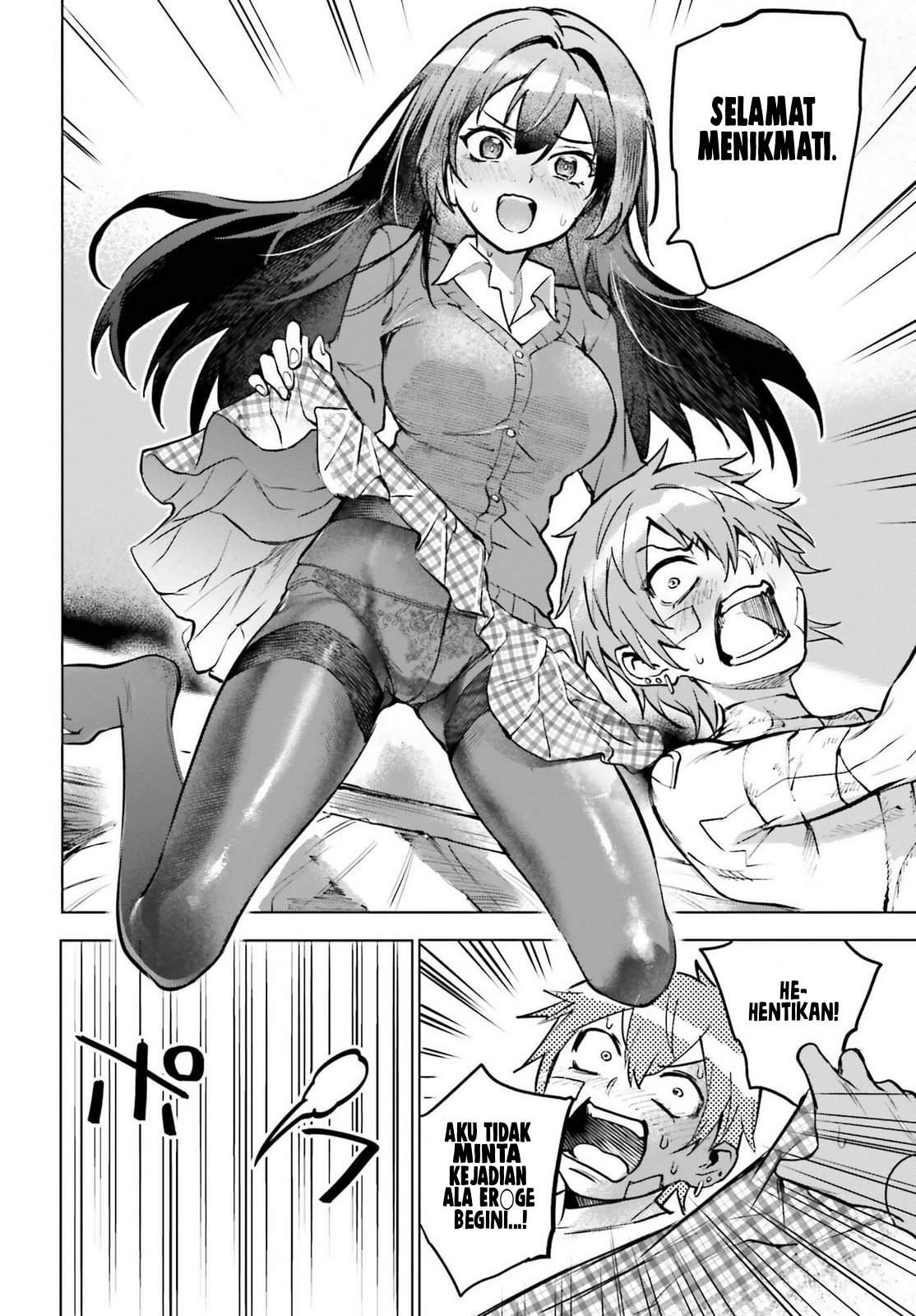 Danshi Kinsei Game Sekai de Ore ga Yarubeki Yuiitsu no Koto: Yuri no Aida ni Hasamaru Otoko toshite Tensei shiteshimaimashita Chapter 11 - halaman 24