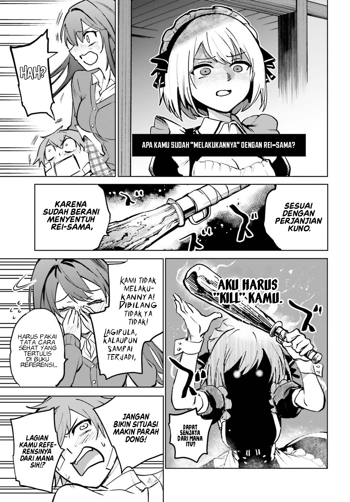 Danshi Kinsei Game Sekai de Ore ga Yarubeki Yuiitsu no Koto: Yuri no Aida ni Hasamaru Otoko toshite Tensei shiteshimaimashita Chapter 11 - halaman 27