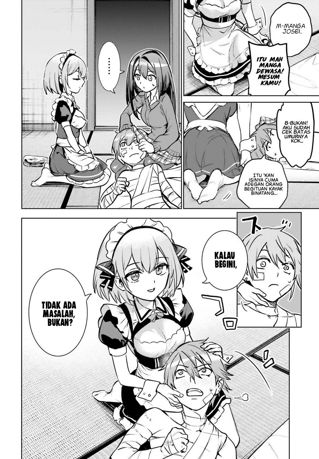 Danshi Kinsei Game Sekai de Ore ga Yarubeki Yuiitsu no Koto: Yuri no Aida ni Hasamaru Otoko toshite Tensei shiteshimaimashita Chapter 11 - halaman 28