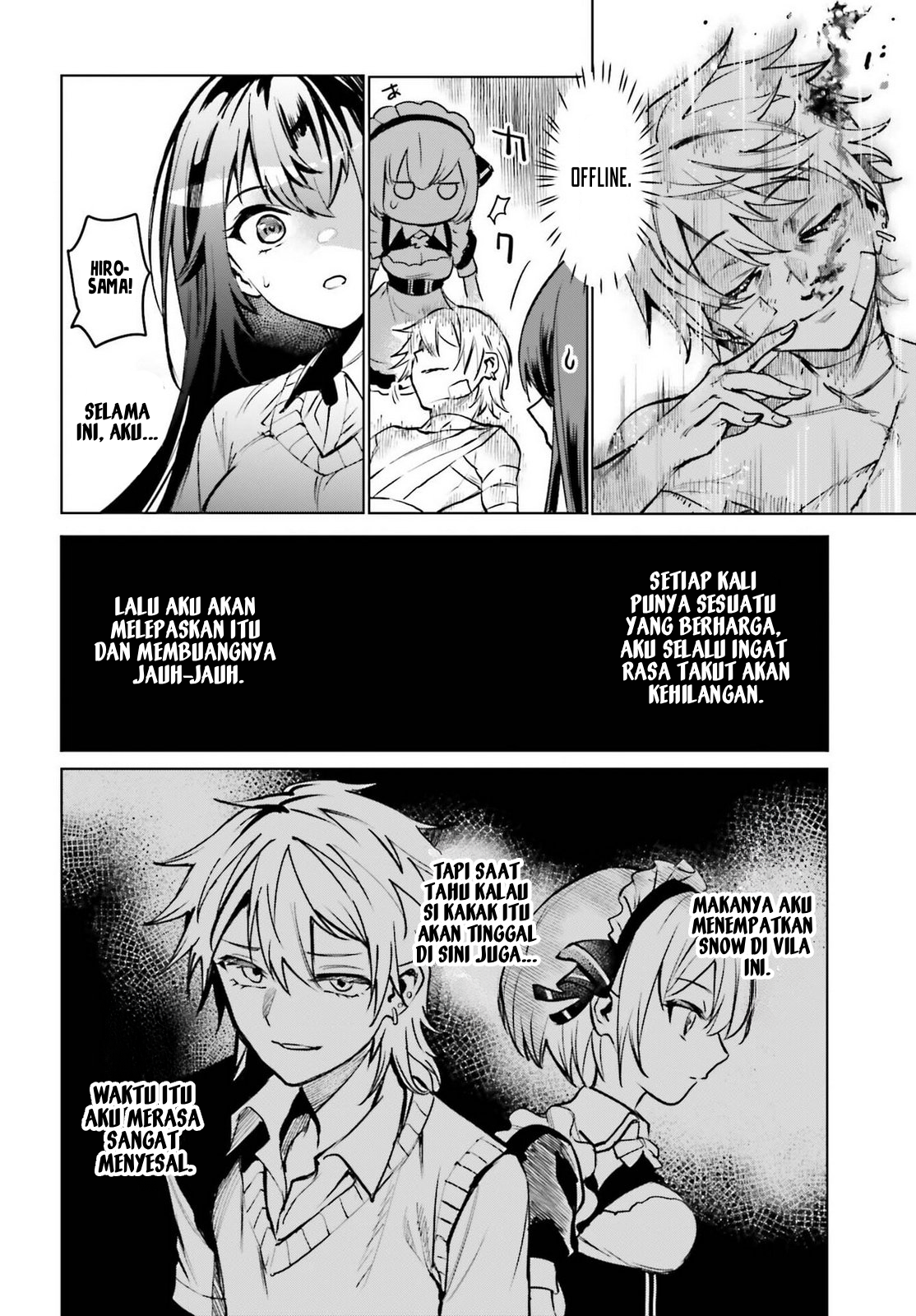 Danshi Kinsei Game Sekai de Ore ga Yarubeki Yuiitsu no Koto: Yuri no Aida ni Hasamaru Otoko toshite Tensei shiteshimaimashita Chapter 11 - halaman 32