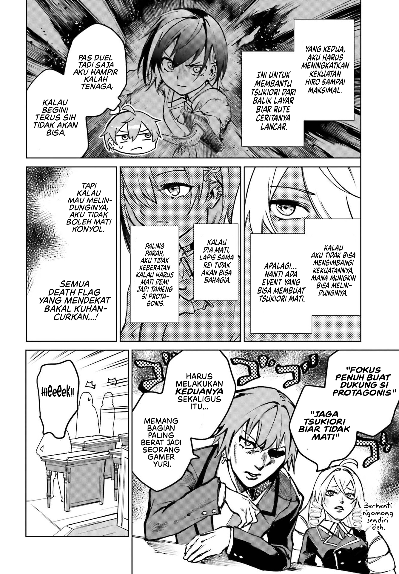 Danshi Kinsei Game Sekai de Ore ga Yarubeki Yuiitsu no Koto: Yuri no Aida ni Hasamaru Otoko toshite Tensei shiteshimaimashita Chapter 12 - halaman 27