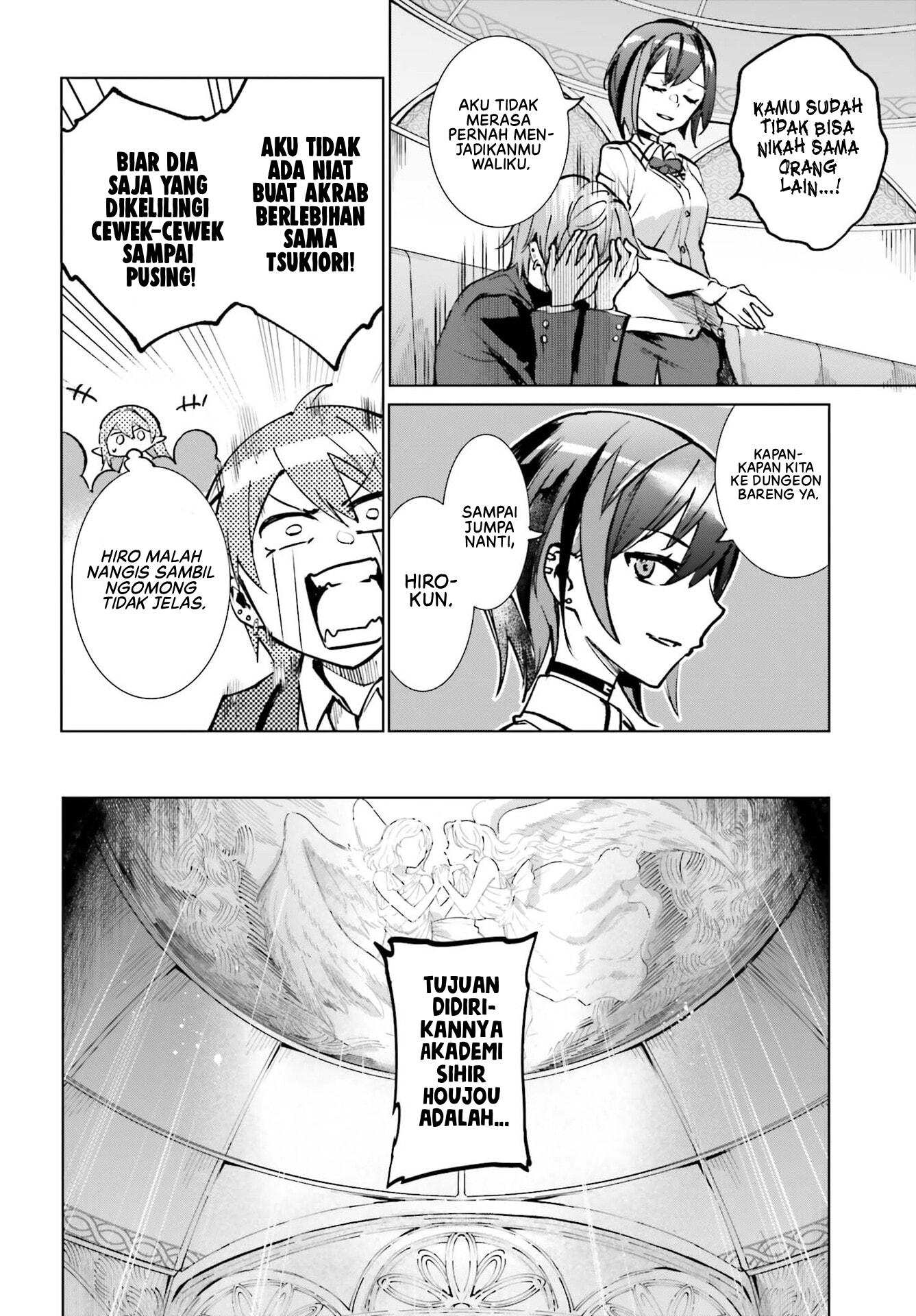Danshi Kinsei Game Sekai de Ore ga Yarubeki Yuiitsu no Koto: Yuri no Aida ni Hasamaru Otoko toshite Tensei shiteshimaimashita Chapter 12 - halaman 37