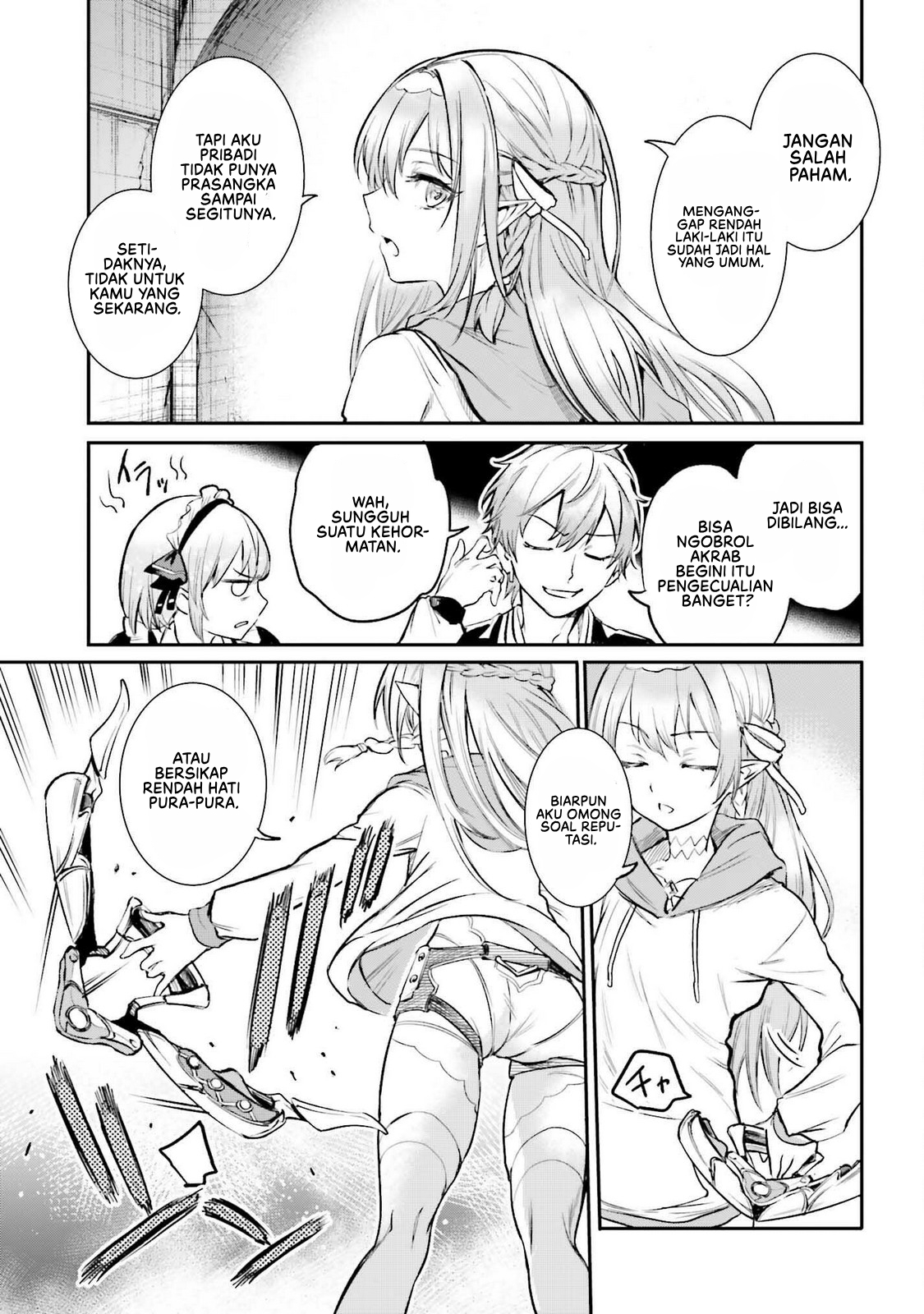 Danshi Kinsei Game Sekai de Ore ga Yarubeki Yuiitsu no Koto: Yuri no Aida ni Hasamaru Otoko toshite Tensei shiteshimaimashita Chapter 2 - halaman 10