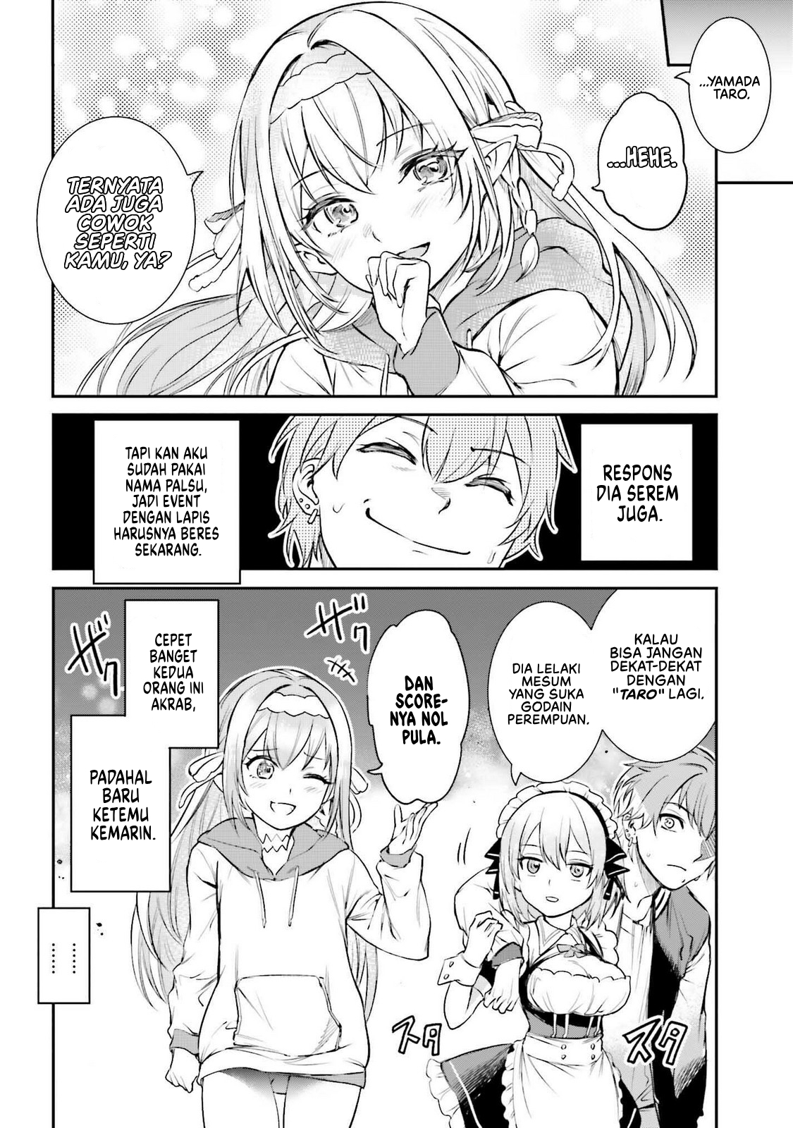 Danshi Kinsei Game Sekai de Ore ga Yarubeki Yuiitsu no Koto: Yuri no Aida ni Hasamaru Otoko toshite Tensei shiteshimaimashita Chapter 2 - halaman 35