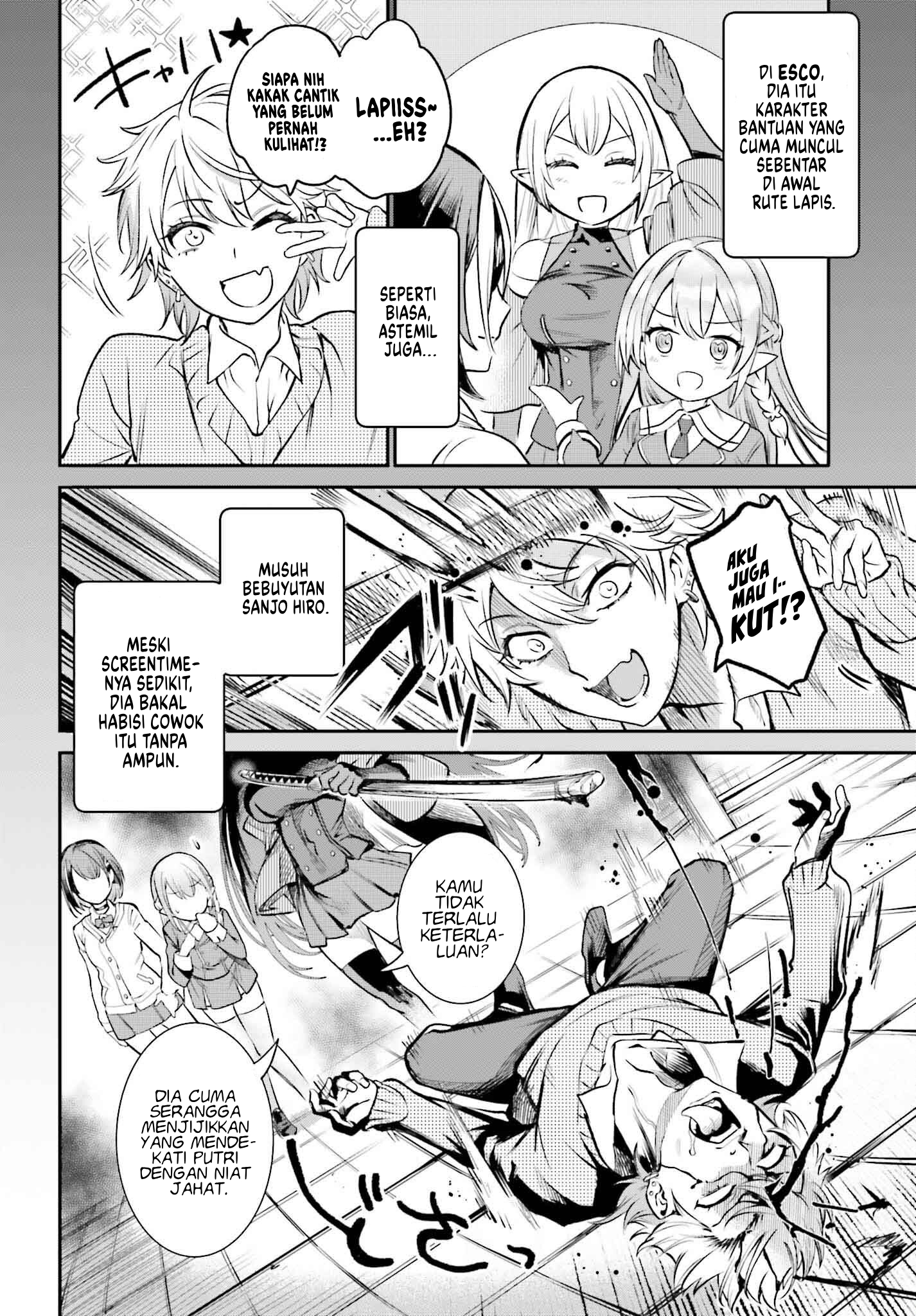 Danshi Kinsei Game Sekai de Ore ga Yarubeki Yuiitsu no Koto: Yuri no Aida ni Hasamaru Otoko toshite Tensei shiteshimaimashita Chapter 3 - halaman 15