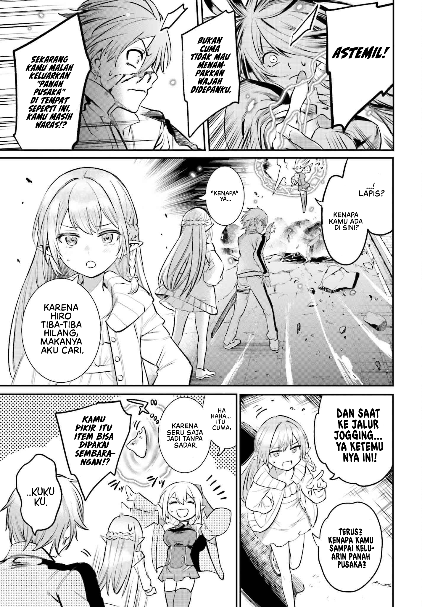 Danshi Kinsei Game Sekai de Ore ga Yarubeki Yuiitsu no Koto: Yuri no Aida ni Hasamaru Otoko toshite Tensei shiteshimaimashita Chapter 3 - halaman 34