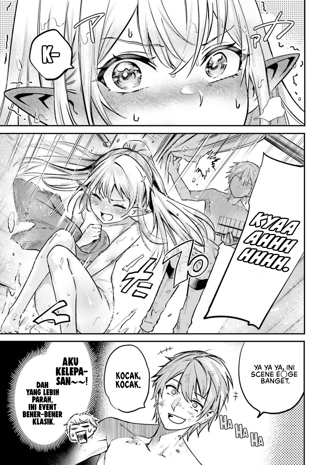 Danshi Kinsei Game Sekai de Ore ga Yarubeki Yuiitsu no Koto: Yuri no Aida ni Hasamaru Otoko toshite Tensei shiteshimaimashita Chapter 4 - halaman 24