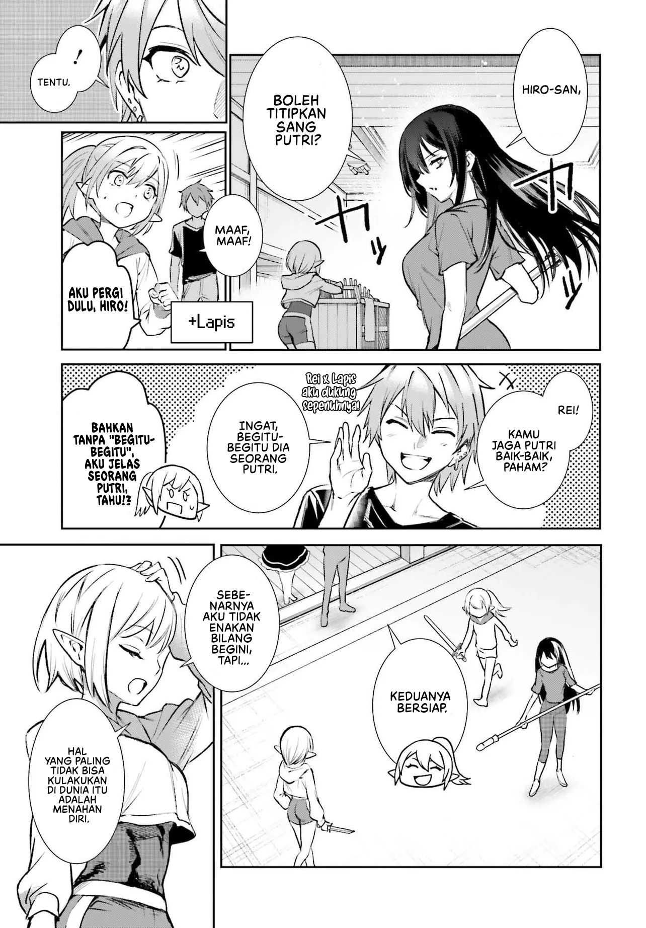 Danshi Kinsei Game Sekai de Ore ga Yarubeki Yuiitsu no Koto: Yuri no Aida ni Hasamaru Otoko toshite Tensei shiteshimaimashita Chapter 5 - halaman 16