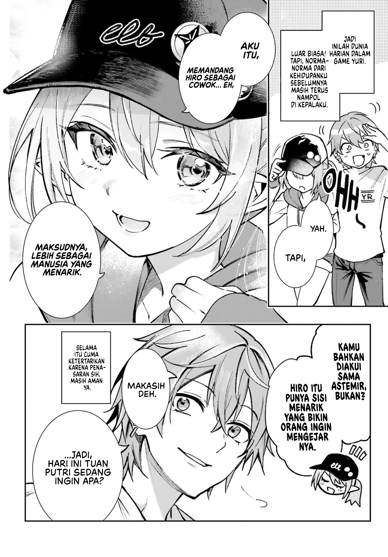Danshi Kinsei Game Sekai de Ore ga Yarubeki Yuiitsu no Koto: Yuri no Aida ni Hasamaru Otoko toshite Tensei shiteshimaimashita Chapter 7 - halaman 7