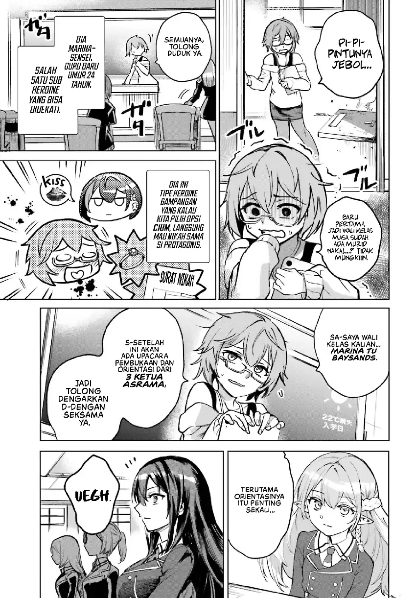 Danshi Kinsei Game Sekai de Ore ga Yarubeki Yuiitsu no Koto – Yuri no Ma ni Hasamaru Otoko to Shite Tensei shite shimaimashita Chapter 12 - halaman 28