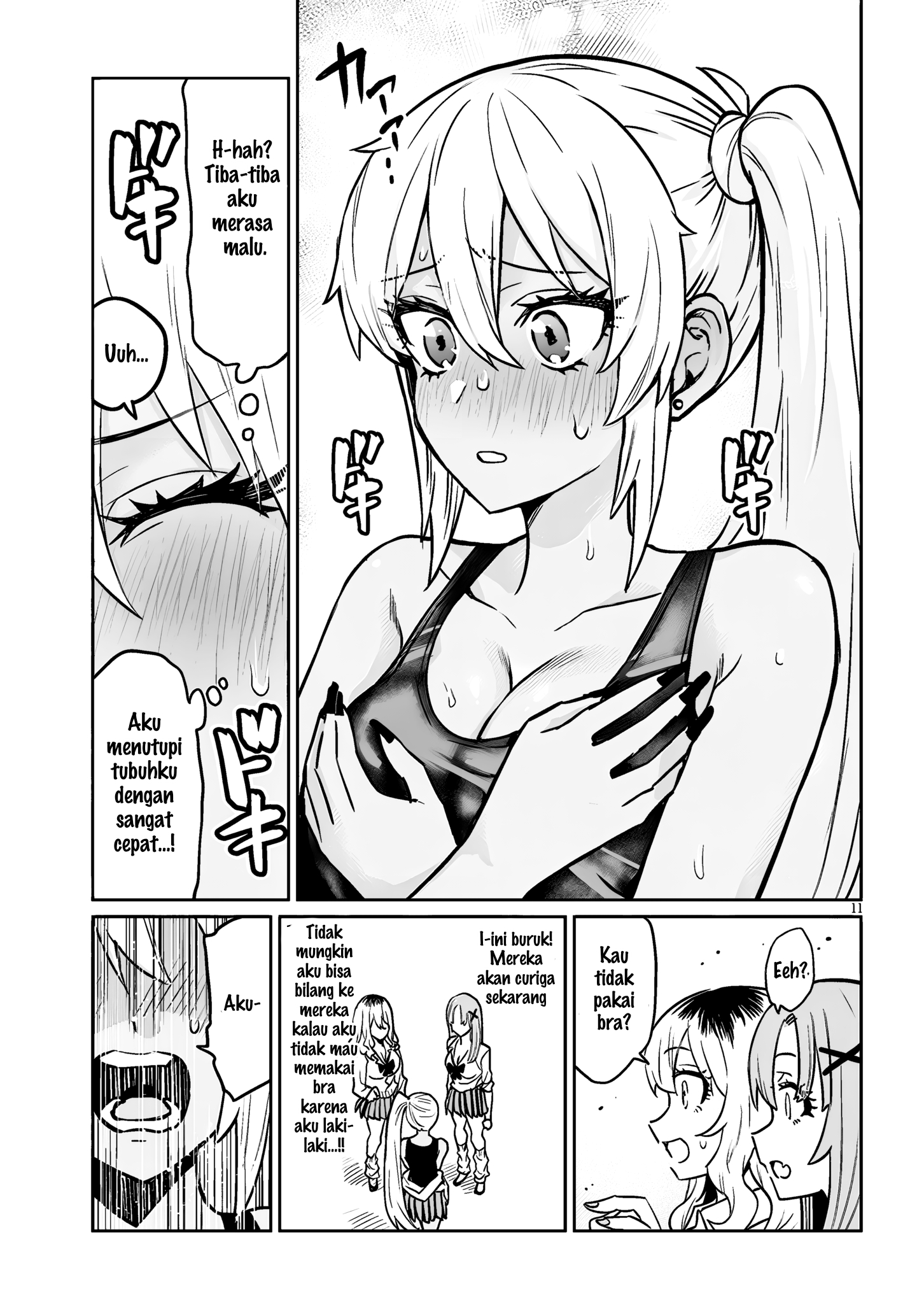 Danshi Koukousei dakedo Gal ni TS Shimashita Chapter 4 - halaman 12