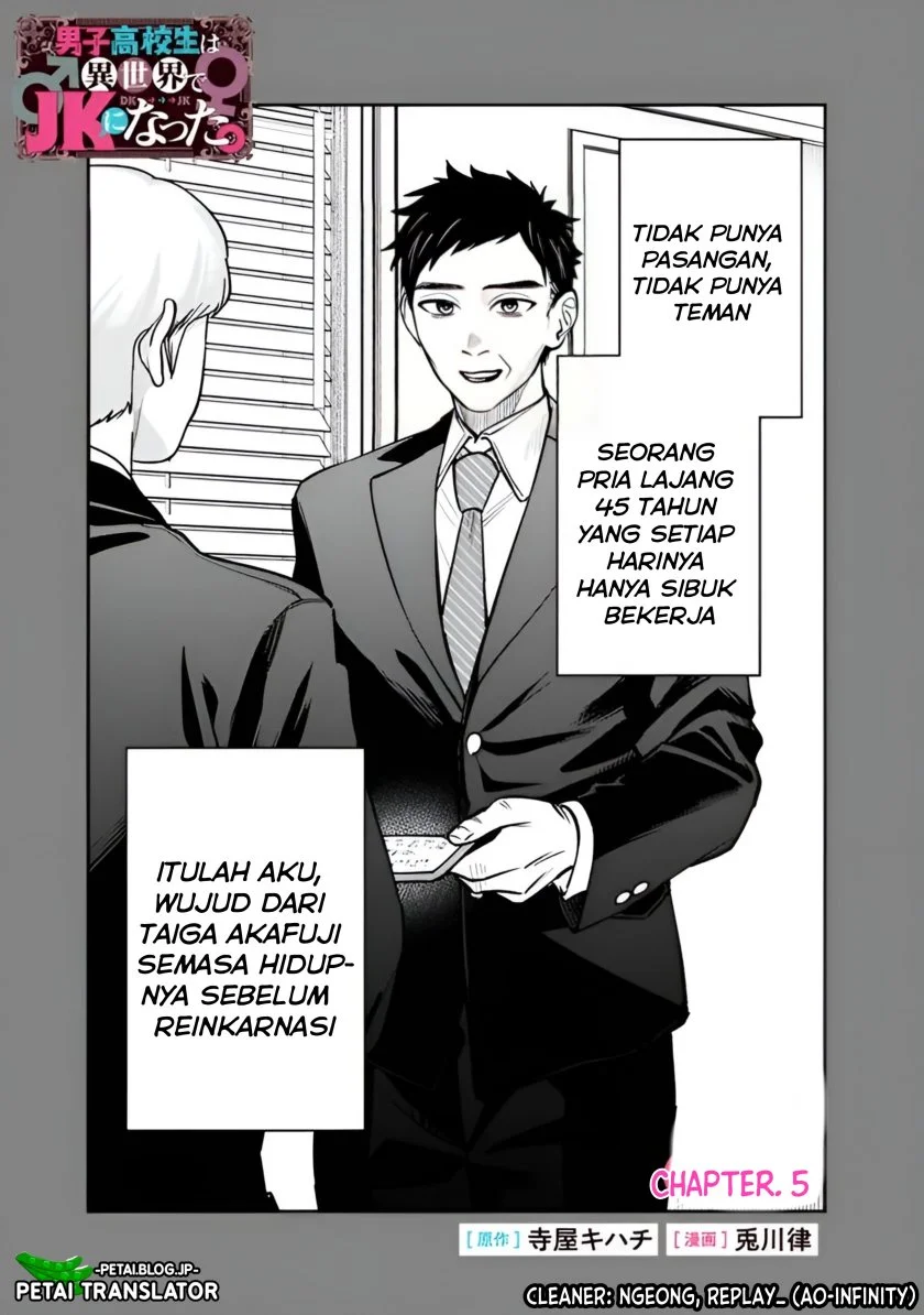 Danshi Koukousei wa Isekai de JK ni Natta Chapter 5 - halaman 2