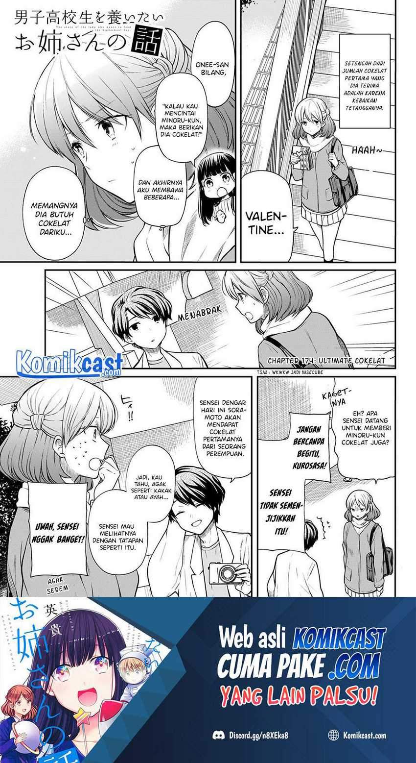 Danshi Koukousei wo Yashinaitai Oneesan no Hanashi Chapter 174 - halaman 2