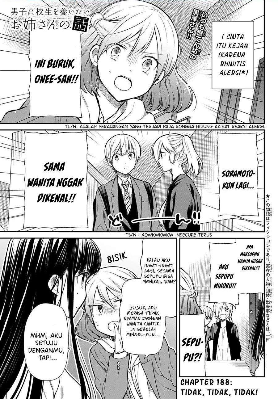 Danshi Koukousei wo Yashinaitai Oneesan no Hanashi Chapter 188 - halaman 1