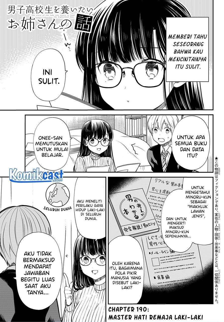 Danshi Koukousei wo Yashinaitai Oneesan no Hanashi Chapter 190 - halaman 1