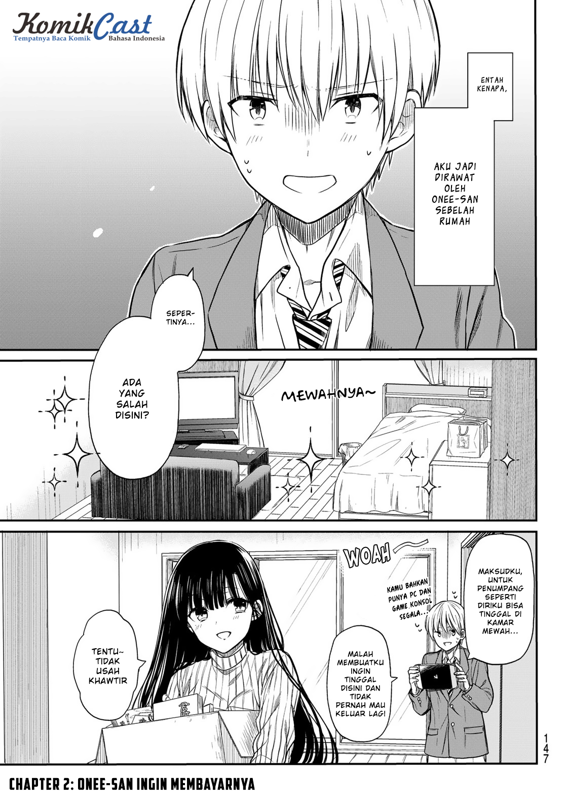 Danshi Koukousei wo Yashinaitai Oneesan no Hanashi Chapter 2 - halaman 2