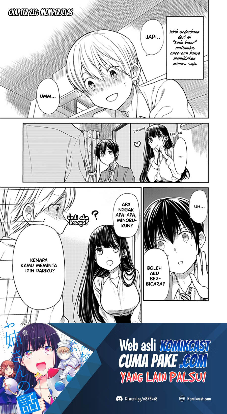Danshi Koukousei wo Yashinaitai Oneesan no Hanashi Chapter 211 - halaman 2