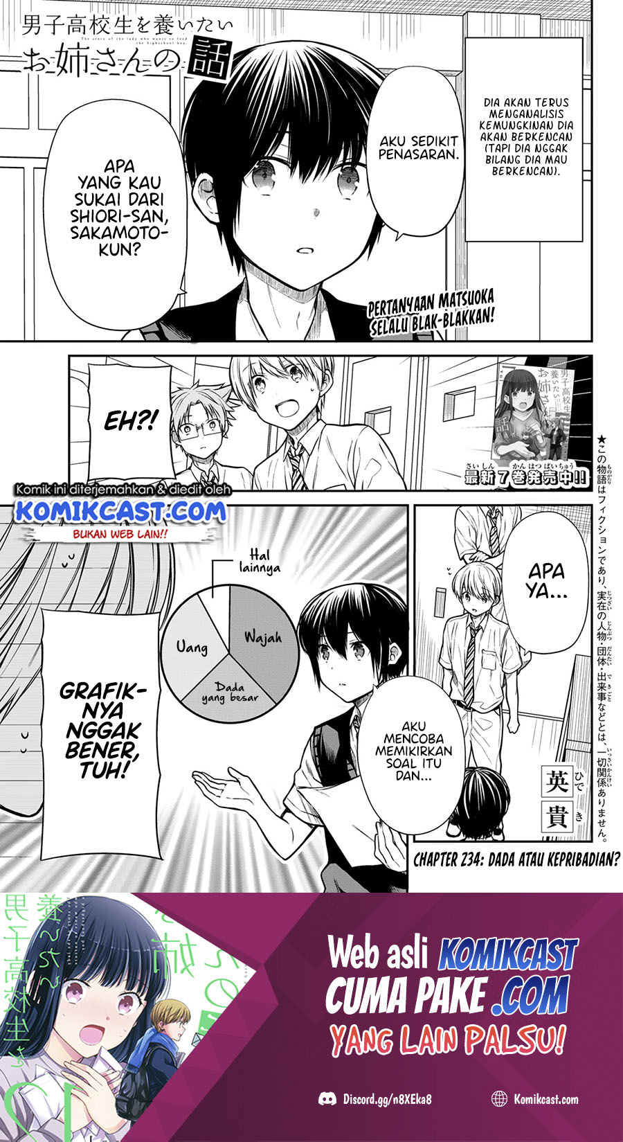 Danshi Koukousei wo Yashinaitai Oneesan no Hanashi Chapter 234 - halaman 2