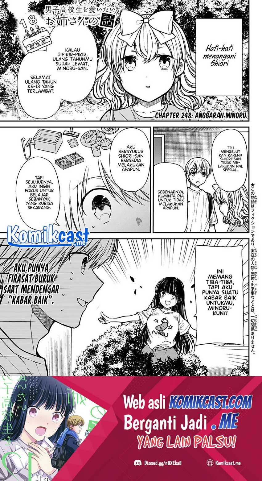 Danshi Koukousei wo Yashinaitai Oneesan no Hanashi Chapter 248 - halaman 2