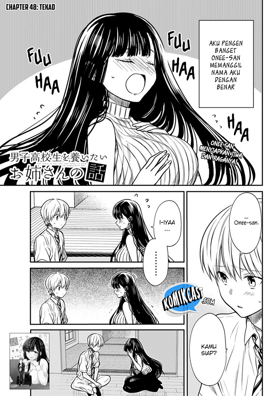 Danshi Koukousei wo Yashinaitai Oneesan no Hanashi Chapter 48 - halaman 2