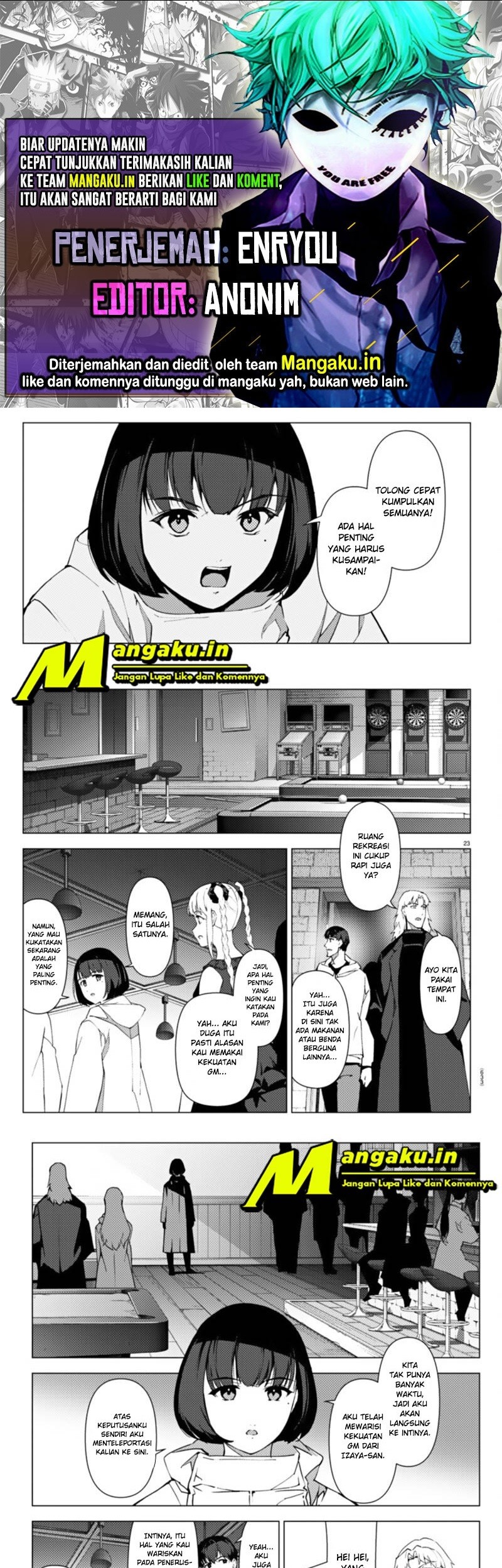 Darwins Game Chapter 105.2 - halaman 1