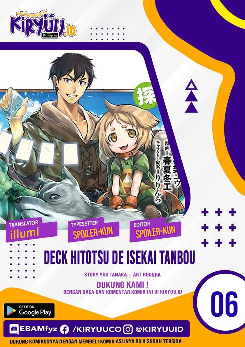 Deck Hitotsu de Isekai Tanbou Chapter 6 - halaman 1
