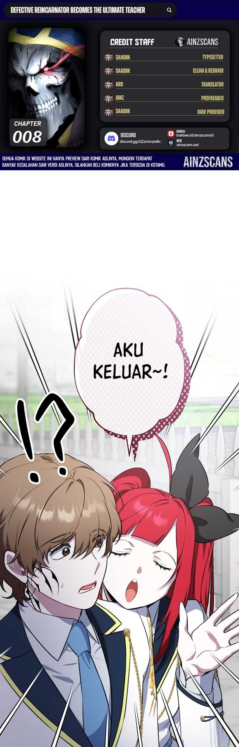 Defective Reincarnator Becomes The Ultimate Teacher Chapter 8 - halaman 1