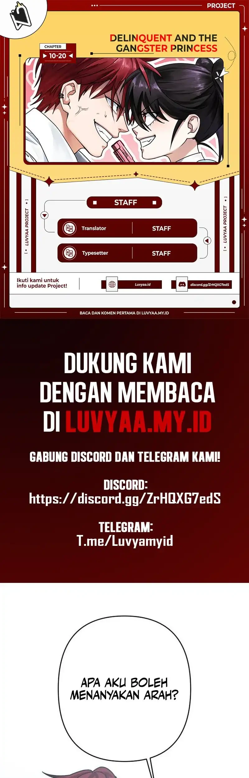 Delinquent and the Gangster Princess Chapter 14 - halaman 1