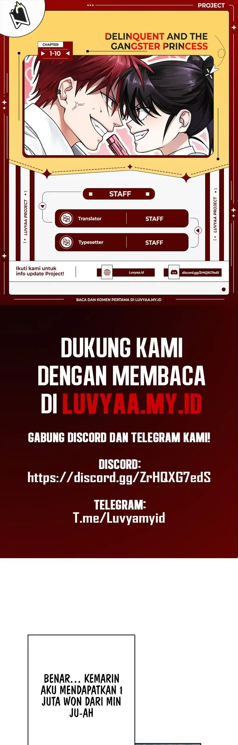 Delinquent and the Gangster Princess Chapter 4 - halaman 1