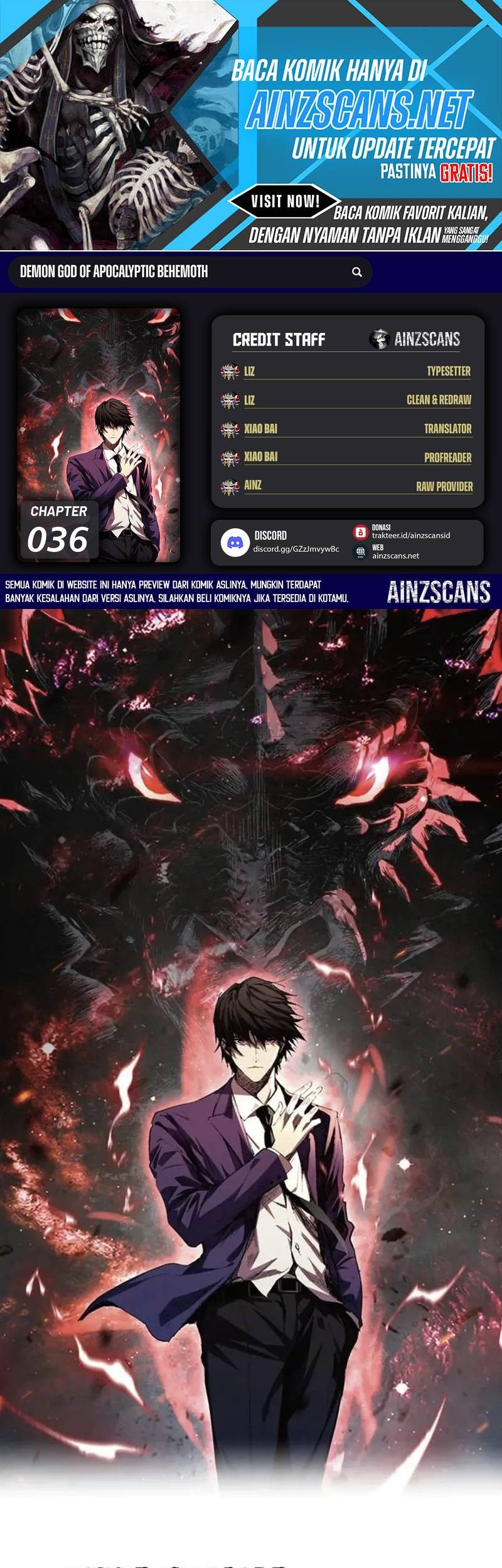 Demon God of Apocalyptic Behemot Chapter 36 - halaman 1