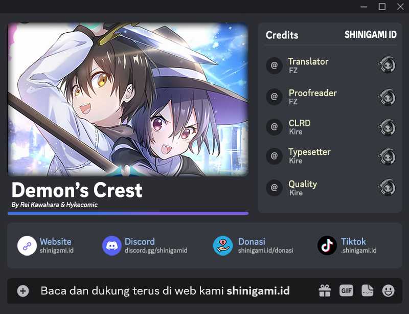 Demons' Crest Chapter 22 - halaman 1