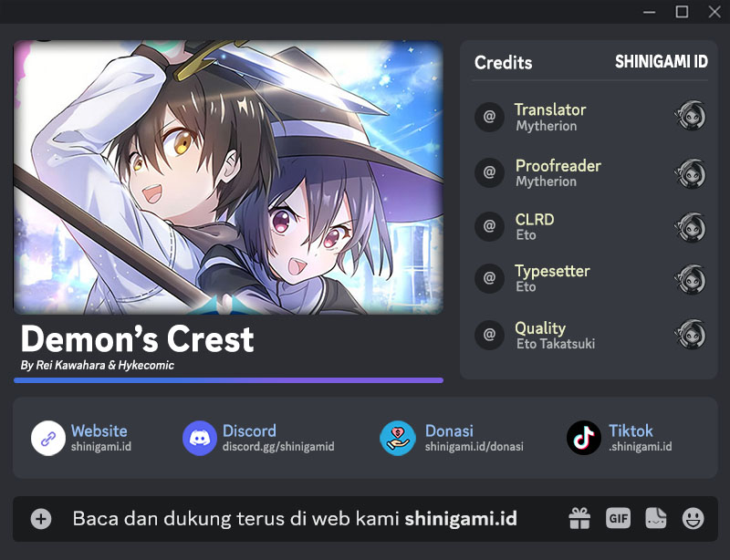 Demons' Crest Chapter 30 - halaman 1