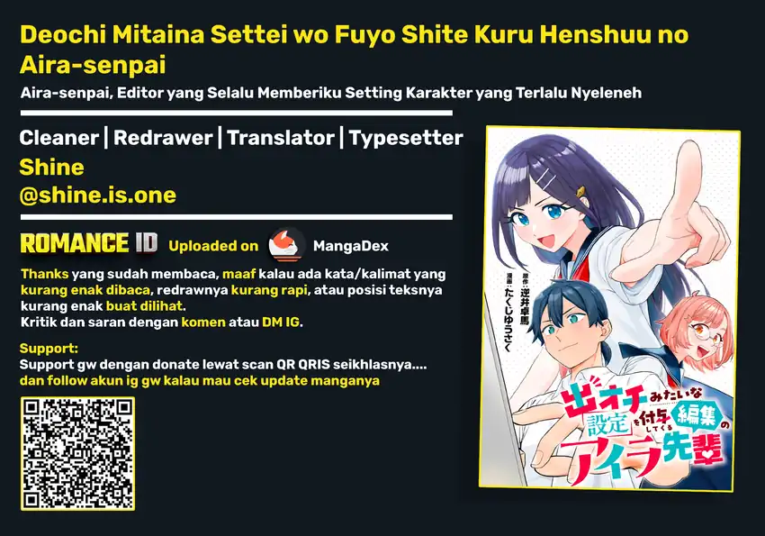 Deochi Mitaina Settei wo Fuyo Shite Kuru Henshuu no Aira-senpai Chapter 1 - halaman 39