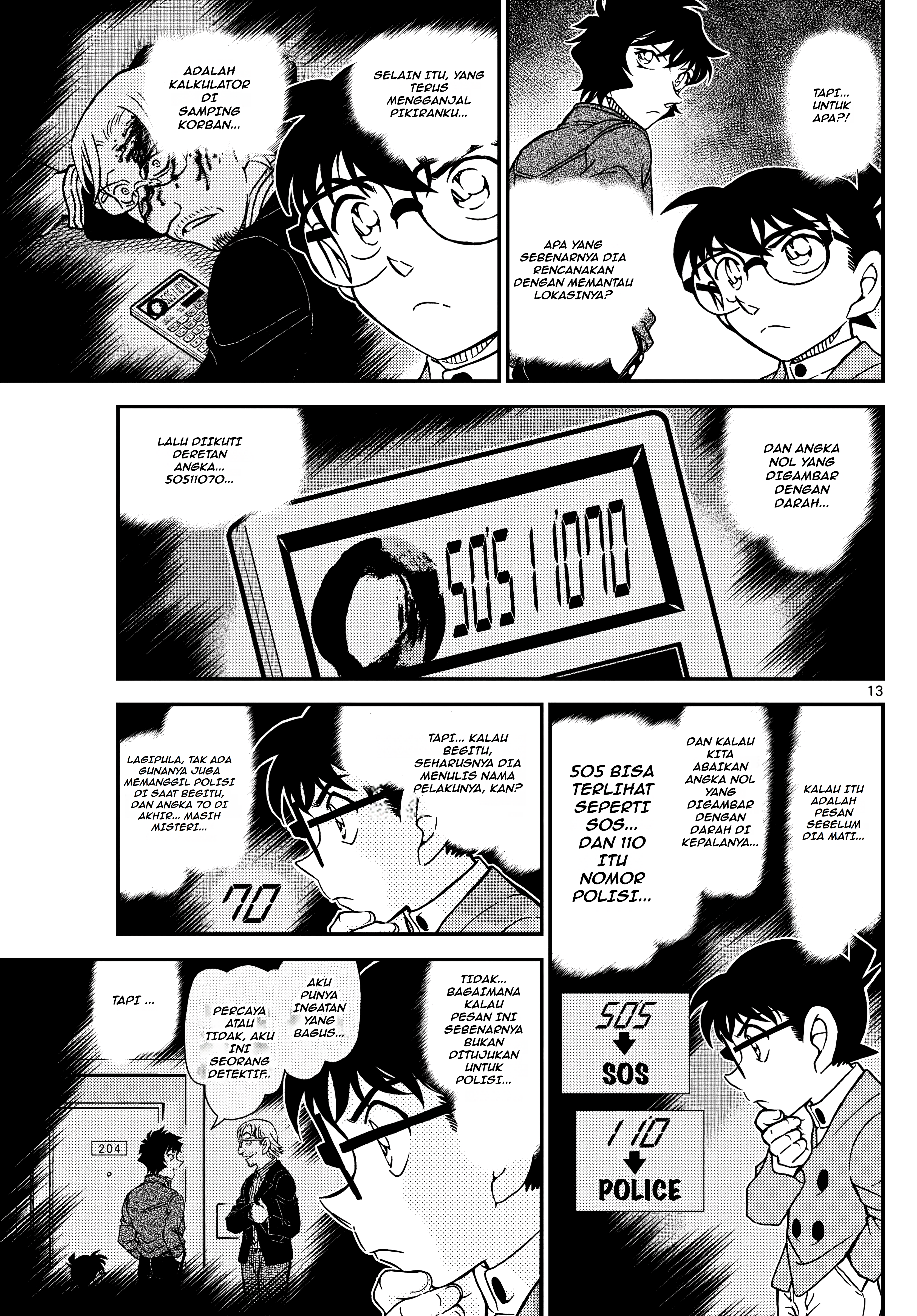Detective Conan Chapter 1152 - halaman 13