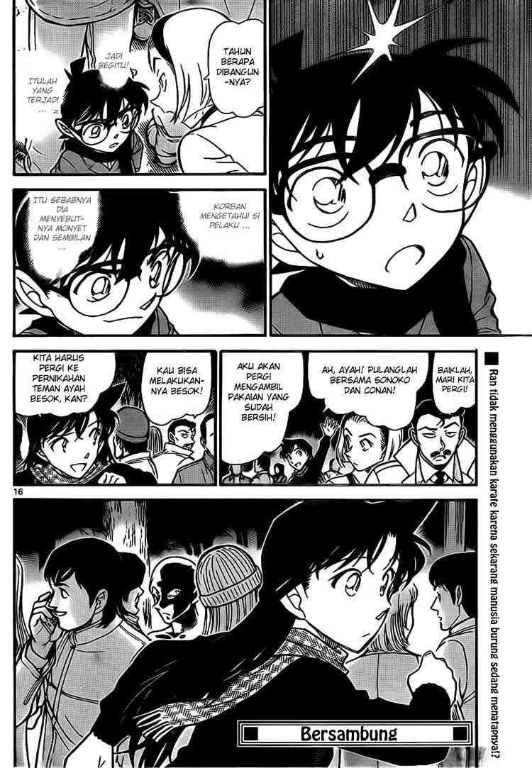 Detective Conan Chapter 717 - halaman 16