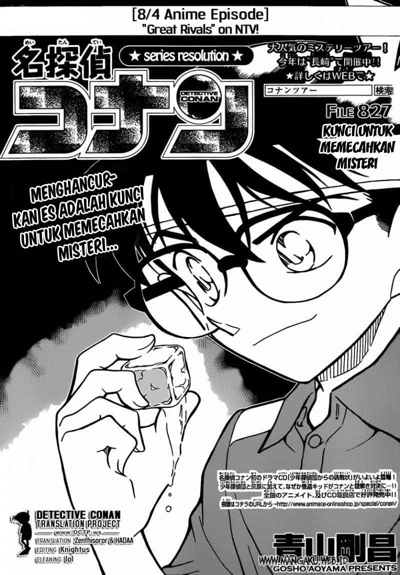 Detective Conan Chapter 827 - halaman 2