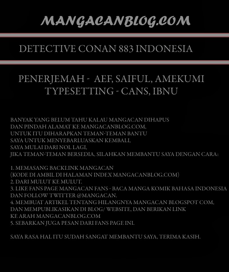 Detective Conan Chapter 883 - halaman 1